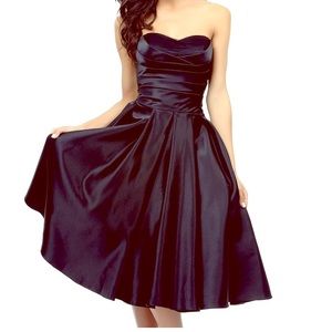 COPY - NWT Pinup Unique Vintage Black Formal Dress